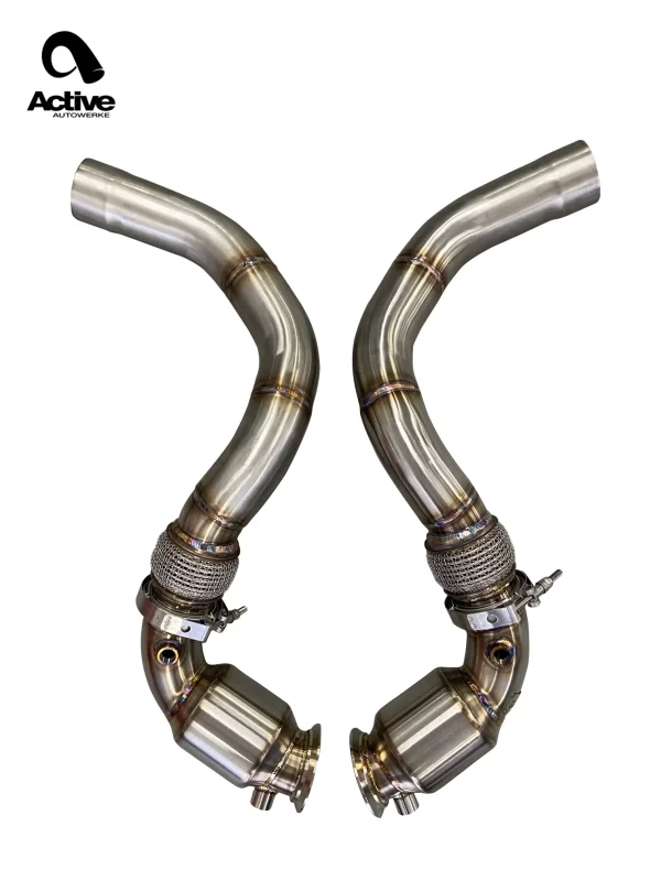 F90catb 3 600x800 - F90 M5/M8 X5M/X6M Catted Downpipes